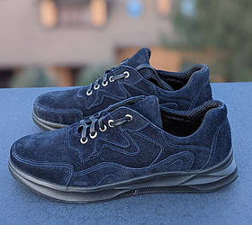 STTOPA Розміри 40-45. Кросівки великих розмірів шкіряні. 135-4045 Сині