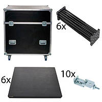 Stairville iX Stage 6x 1x1 40cm w. Case