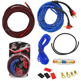 Набір дротів AWG/RCA для встановлення саббуфера KIT 10GA/C011
