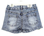 Шорти джинсові дитячі Туреччина 5 років для дівчаток літні синій (ШДД16), фото 2