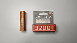 Акумулятор Rablex 18650 Li-Ion 3200mAh, опуклий плюс