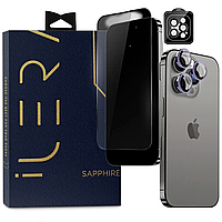 Защитное стекло iLera Sapphire for 14 Pro Max Ultra+ Glass с сапфировым покрытием для айфона