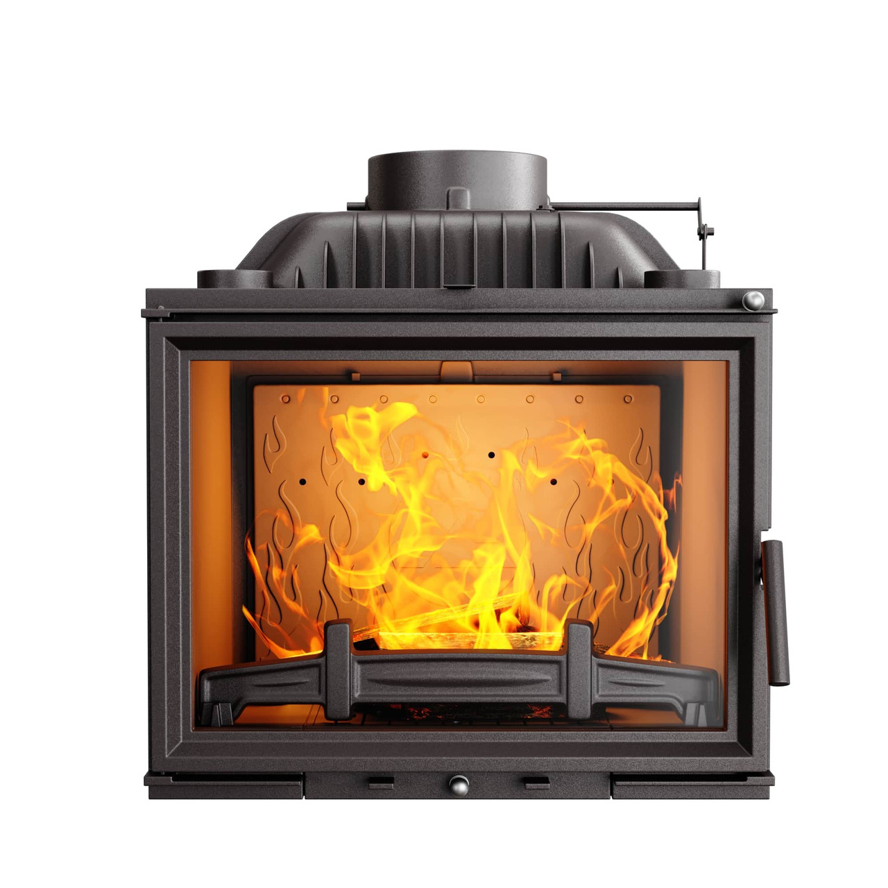 Камінна топка KawMet 12,3 кВт Чавунна топка W17 для опалення будинку Чавунна дров’яна топка для дому 12,3 кВт