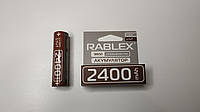 Аккумулятор Rablex 18650 Li-Ion 2400mAh, выпуклый плюс