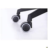 Крісло офісне Ultra сидіння А-1/Сітка чорна спинка, вставка Скад чорний, ТМ Амф, фото 5