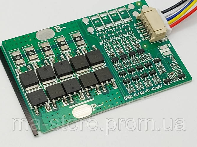 Плата защиты BMS HXYP-4S-BM30 3.2V (12V) для 4 аккумуляторов LiFePo4 ...