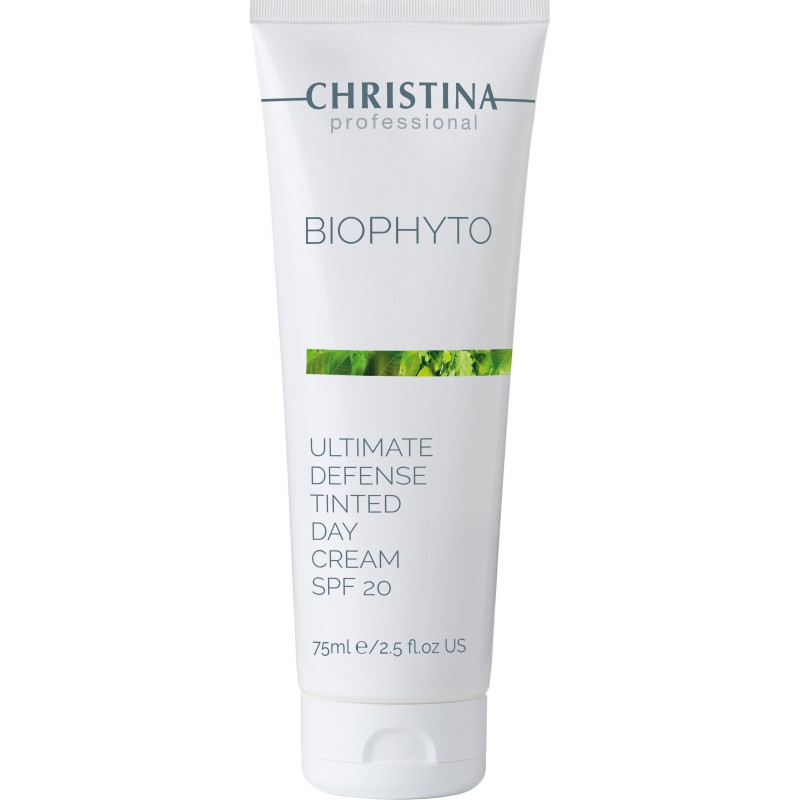 Денний крем «Абсолютний захист» SPF 20 з тоном Christina Bio Phyto Ultimate Defense Tinted Day 75 мл