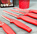 Набір кухонних ножів 7 предметів German Family GF-S22/Куховані ножі в підставці, фото 5