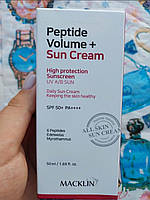 Macklin peptide volume sun cream сонцезахисний крем для обличчя з пептидами