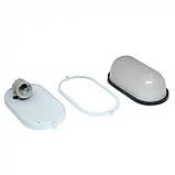 Світильник НПП 60-001 60вт IP54 Овал E27 білий 9839, фото 3