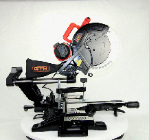 Пила торцювальна GTM HM1245 1800Вт, 305*30мм, 3800об/хв, з протяжним механізмом і лазером, фото 5