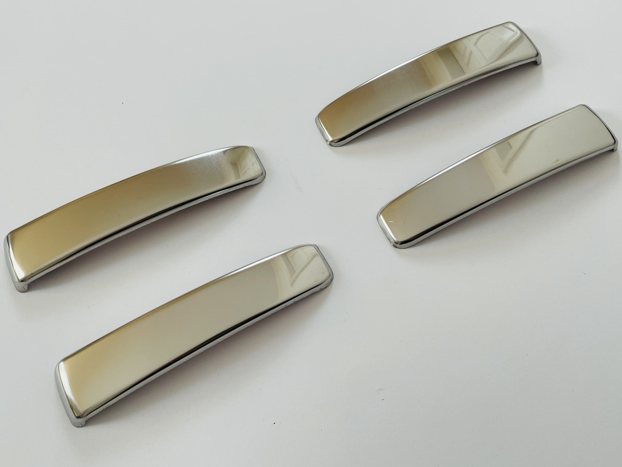 Накладки на ручки (4 шт, нерж) - Peugeot Bipper 2008+ рр., фото 1