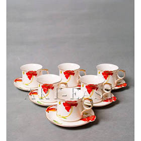 ALF 55-003 Чайний набір ''Маки'' 11,5*9*7см