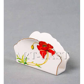 ALF 55-011 Підставка для серветок ''Маки'' 14*5,5*7см