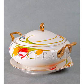 ALF 55-060 Супниця на тарілці ''Тюльпани''