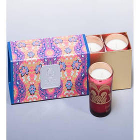 WD-06/1 Н-р з 3 свічок аром. "Франжіпан і пелюстки троянд" в под. кор.