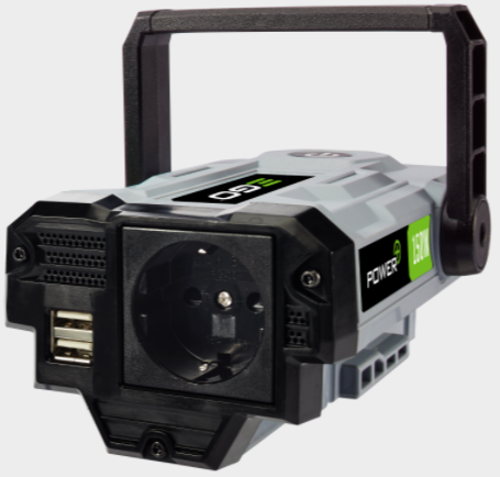 Інвертор 56В-220В, 150Вт, 2 USB порта EGO 0220156004/0220156006