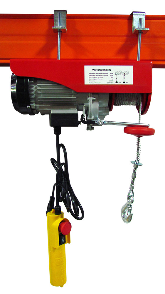 Таль електрична тросова 300кг/12м  600кг/6м  VULKAN WY-300/600