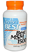 Метилсульфонілметан Doctor's BEST Best MSM 1500 120 таб