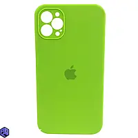 Чехол накладка бампер для Apple iPhone 13 Pro Айфон Silicone Case цвет party green Full Camera