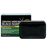 Мыло ручной работы Wokali Organic African Black Soap с муцином улитки и бамбуковым углем 100 г