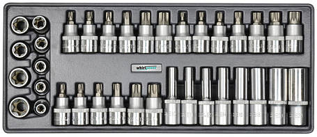Набір головок зі вставкою Torx, Spline 1/2" Whirlpower AN-SK54, фото 1
