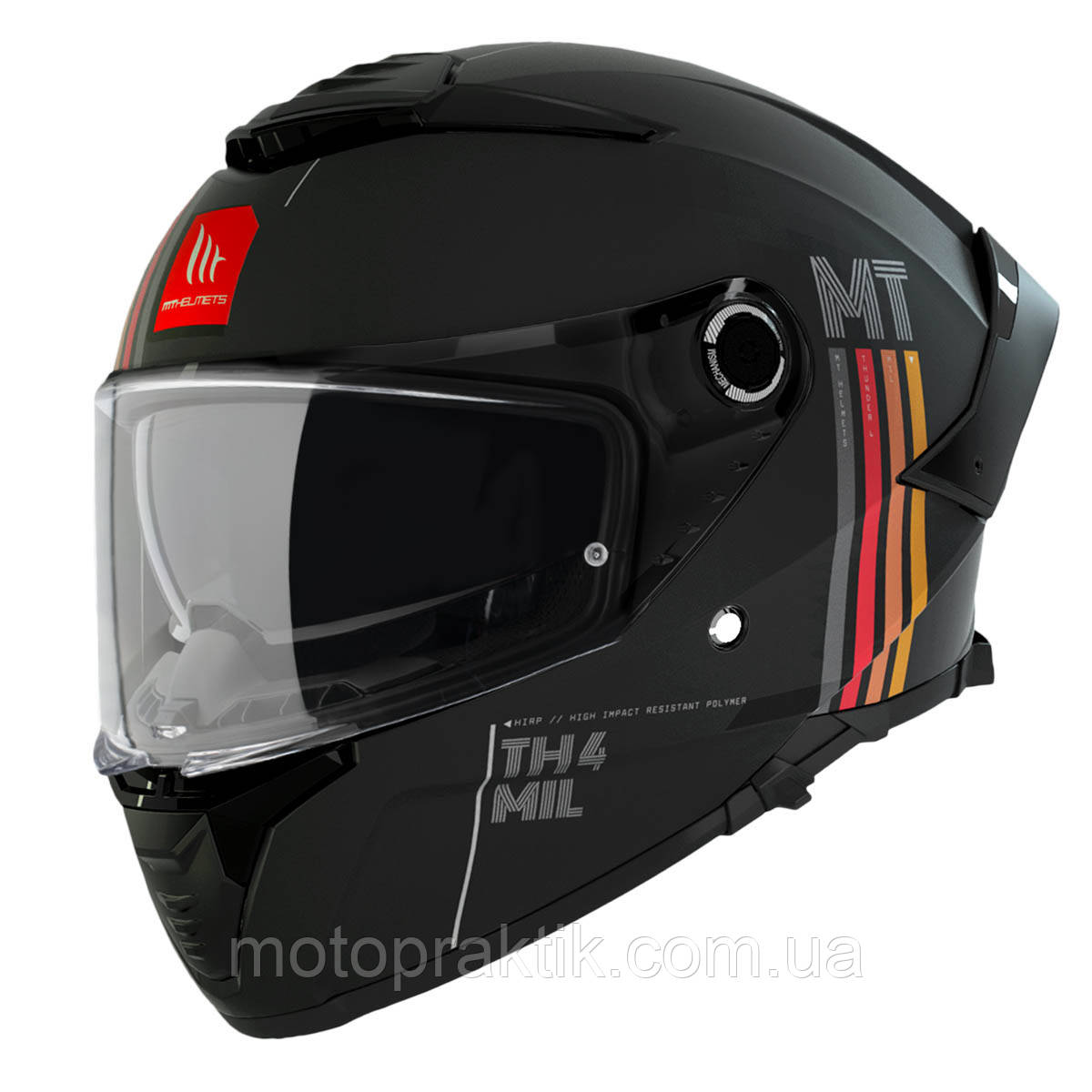 MT Thunder 4 SV Mil A11 Matt Black, XS Мотошолом інтеграл з окулярами