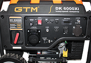 Генераторна установка інверторна відкрита GTM DK6000Xi, 5,0кВт ном. потужн., 230В, 50Гц,Ручн.Старт, фото 4
