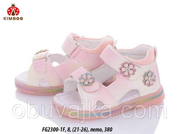 Літнє взуття оптом Босоніжки для дівчинки від виробника Kimboo (рр 21-26), фото 2