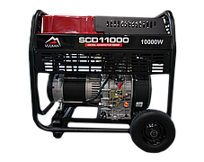Генераторна установка VULKAN SCD11000 дизель 1ф 9 кВт ел. старт, 18 л, колеса, фото 3