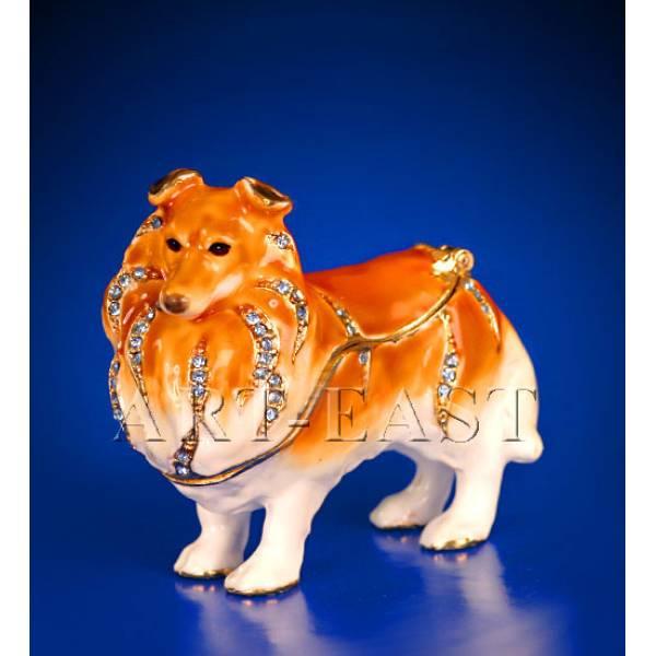 JB-39 Скринька "Собака коллі", фото 1