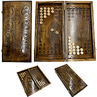Нарды деревянные ручной работы нарды резные нарды на подарок Newt Backgammon 3