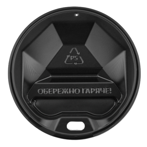 Кришка пластикова ромб (d-73мм) чорна