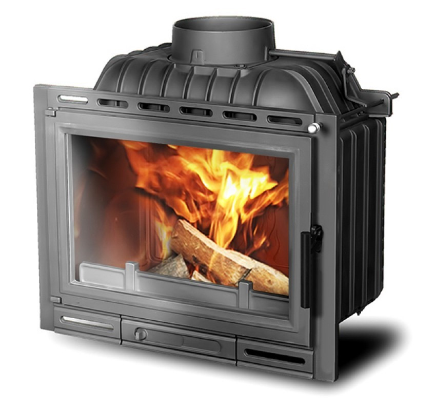 Камінна топка KawMet 11 кВт Чавунна топка W13 A для опалення будинку Чавунна дров’яна топка для дому 11 кВт