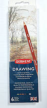 Набір кольорових олівців DERWENT Drawing Pensils 6 кол. у металі DW - 701089