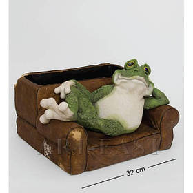 GG-4424 MC Кашпо "Жаба в кріслі" (Sealmark)