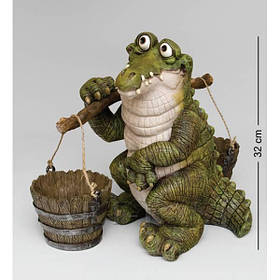 GG-4743-LC Кашпо "Крокодил з коромислом" (Sealmark)