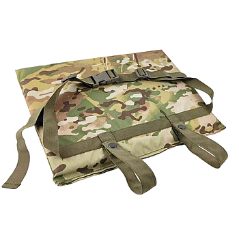 Сидушка армійська 10 мм, (40х27см), Мультикам / Каремат для сидіння тактичний / П'ятиточковик