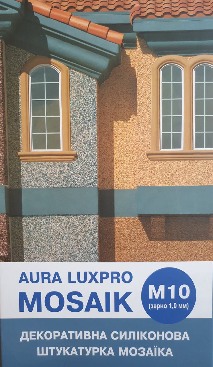 Aura Luxpro Mosaik M10 декоративная силиконовая штукатурка мозаика 1,0 мм S120 15 кг - фото 4 - id-p1626073769
