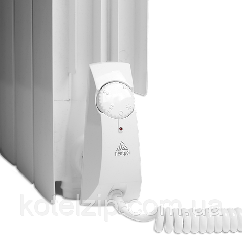 Heatpol HGT 600 W тен для сушарок для рушників і радіаторів кутовий білий, фото 1