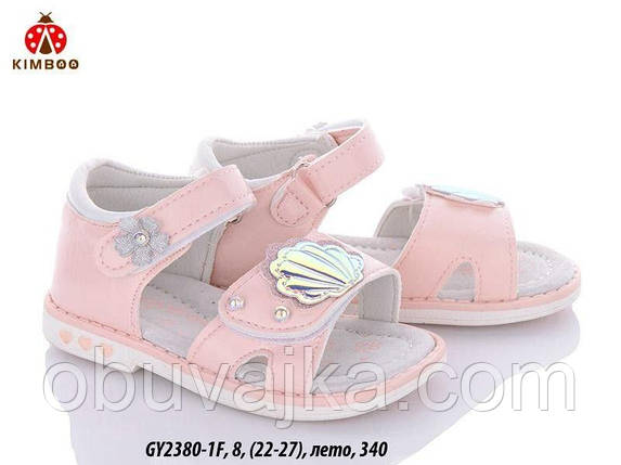Літнє взуття оптом Босоніжки для дівчинки від виробника Kimboo (рр 22-27), фото 2