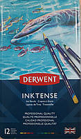 Карандаши акварельные "Ink Tense" Derwent 12шт. мет. коробка 0700928