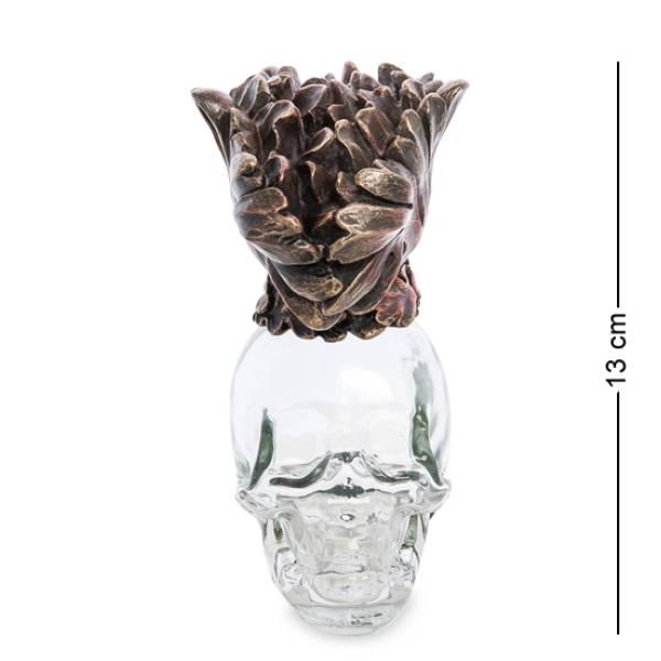 Статуетка Флакон '' Скляний череп '' WS-1028 Veronese - фото 1 - id-p1795833198