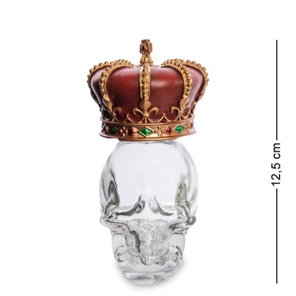 Статуетка Флакон '' Корона на скляному черепі '' WS-1029 Veronese - фото 1 - id-p1795833199