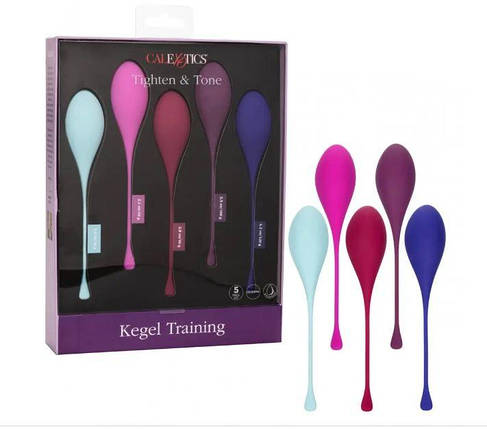 Набір вагінальних кульок California Exotics Kegel Training 5-Piece Set, фото 2