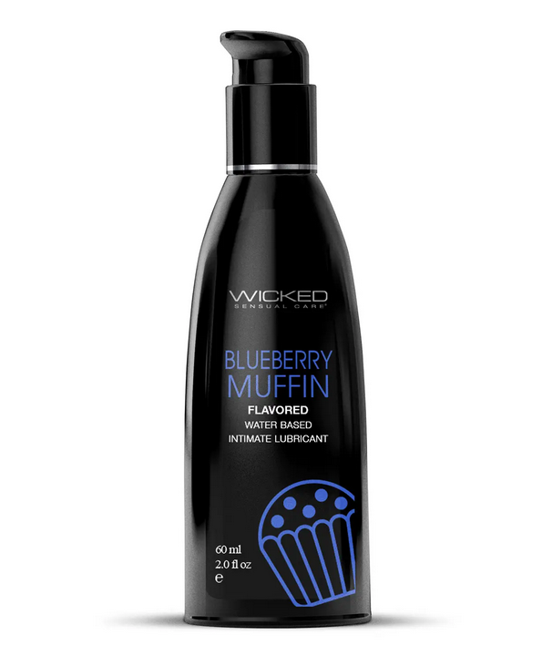 Оральний лубрикант зі смаком чорничного мафіну Wicked Aqua Blueberry Maffin