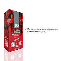 Набір лубрикантів Foil Display Box — JO H2O Lubricant — Strawberry, 12 x 10 мл, фото 4