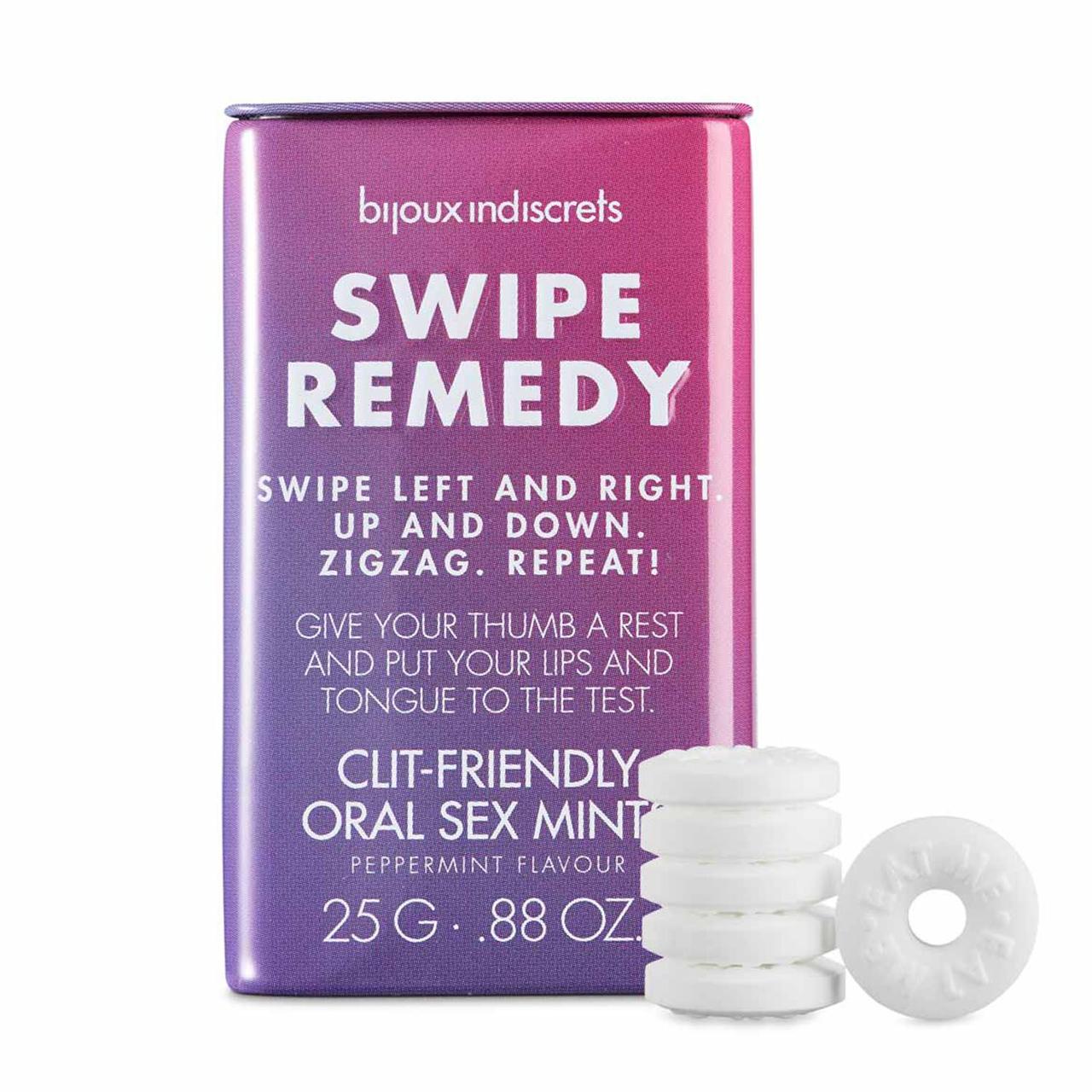 М'ятні цукерки Bijoux Indiscrets Swipe Remedy clitherapy oral sex mints, 25 г