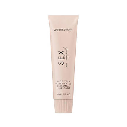 Розпад!!! Дбайливий лубрикант Bijoux Indiscrets Sex au Naturel — Aloe Vera, 30 мл (термін 07.2024), фото 1