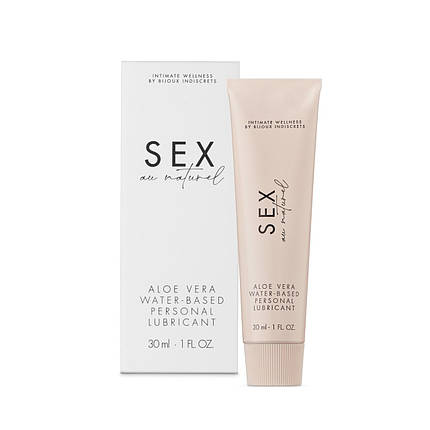 Розпад!!! Дбайливий лубрикант Bijoux Indiscrets Sex au Naturel — Aloe Vera, 30 мл (термін 07.2024), фото 3